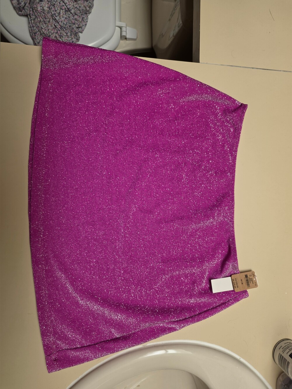 PINK Victoria's Secret Glitter Fuchsia Mini Skirt